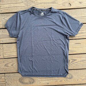 NEW BALANCE NBRC Running Shirt. Blue Gray, Short Sleeve, Size Medium, M